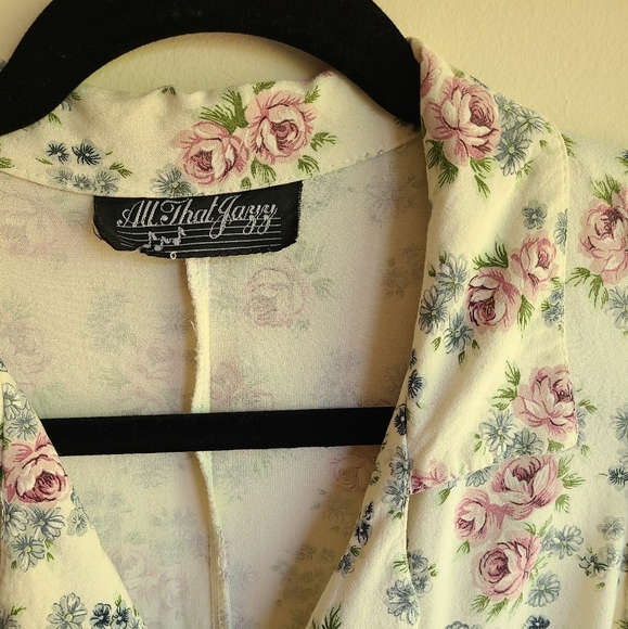 Vintage Ditsy Floral Button Up Maxi Dress - Picture 5 of 14